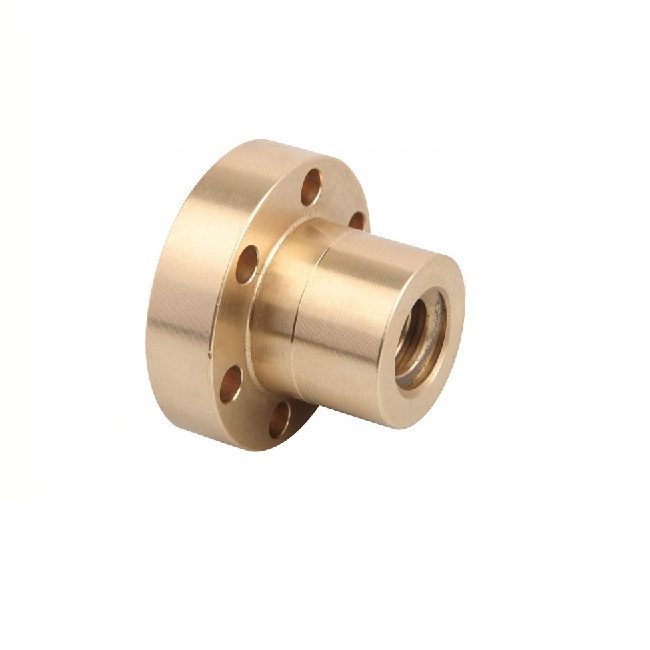 TR 18x8 (P4) RH FFR Bronze Trapezoidal Leadscrew Nut - Flanged (2-Start)